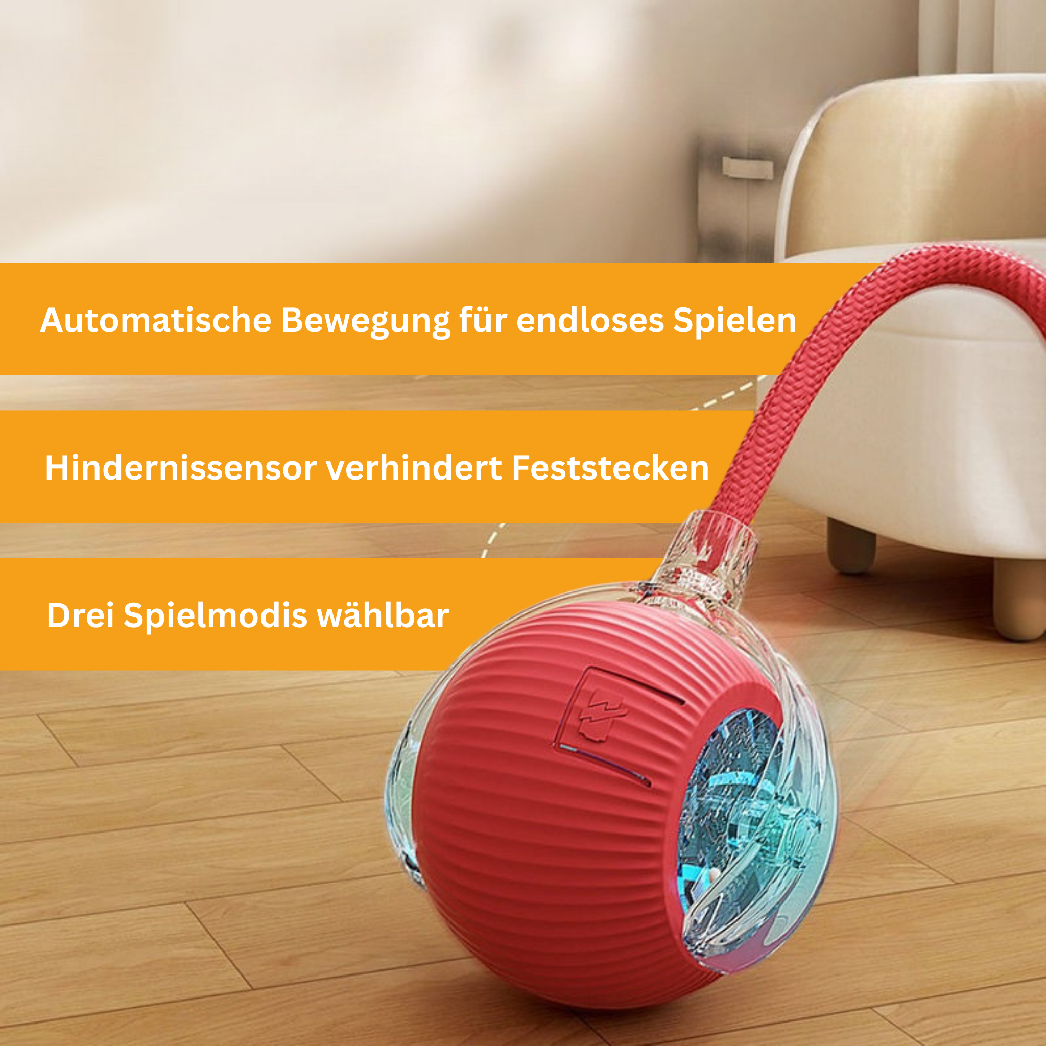 Interactive Tail Ball for Cats