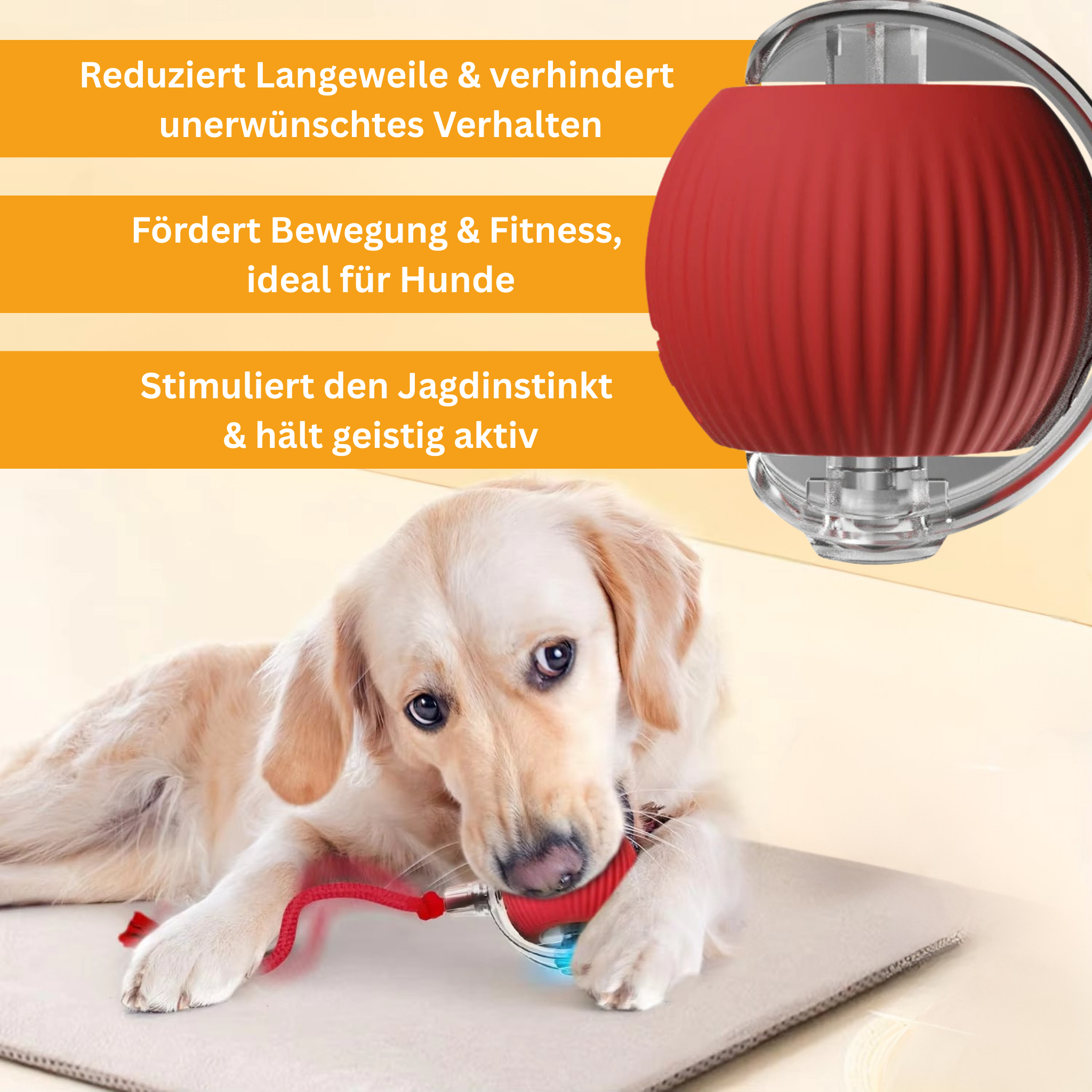 Interactive Tail Ball for Dogs