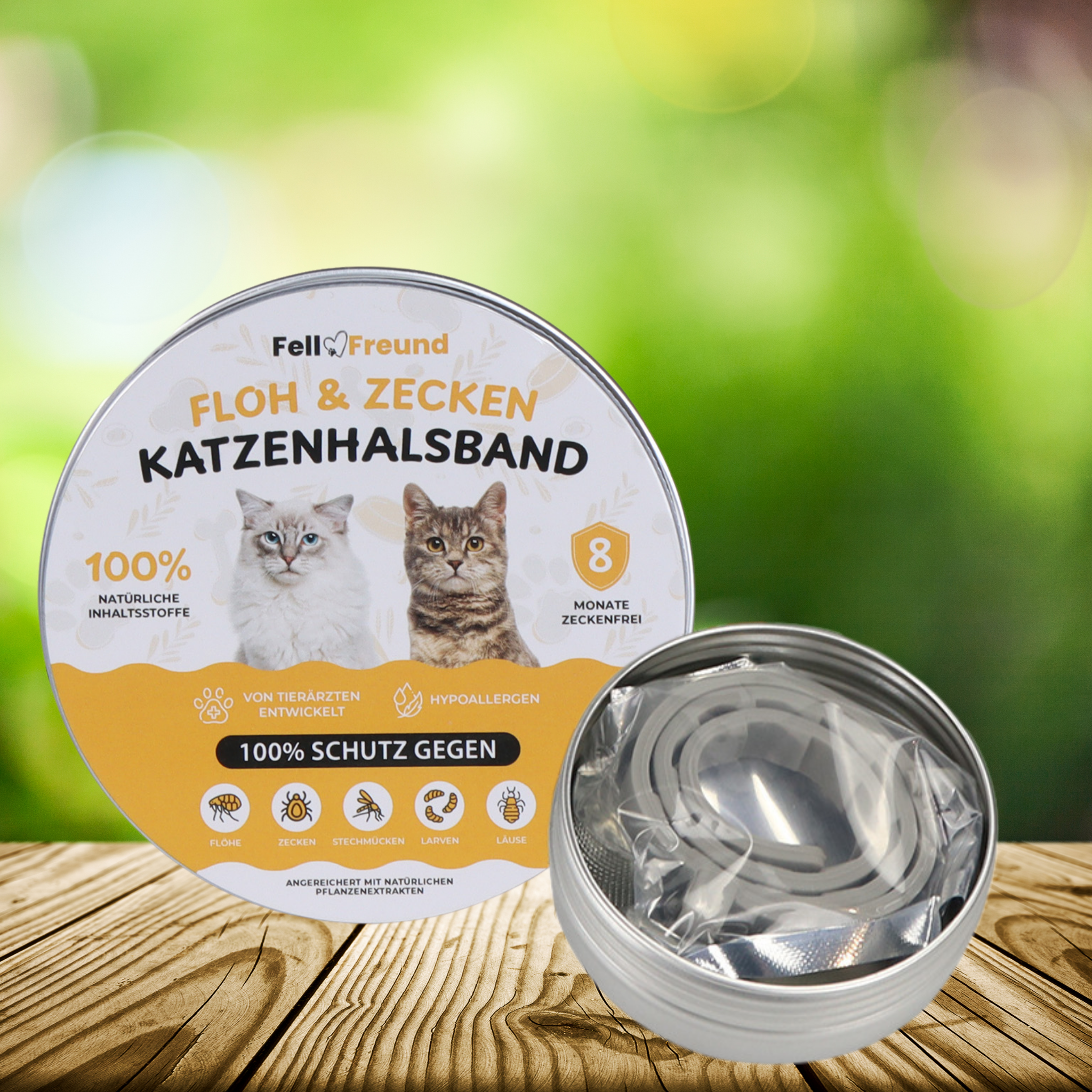 Flea and Tick Protection Collar for Cats