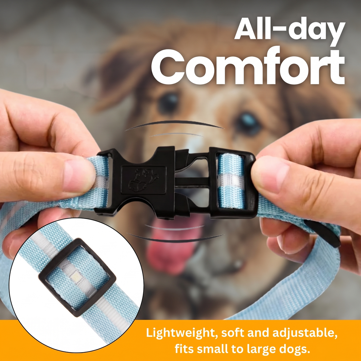 [en] LED Light-Up Collar Pro – All-day comfort